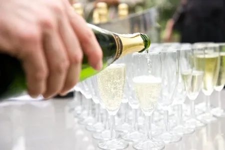 champagne photo drinks canapés