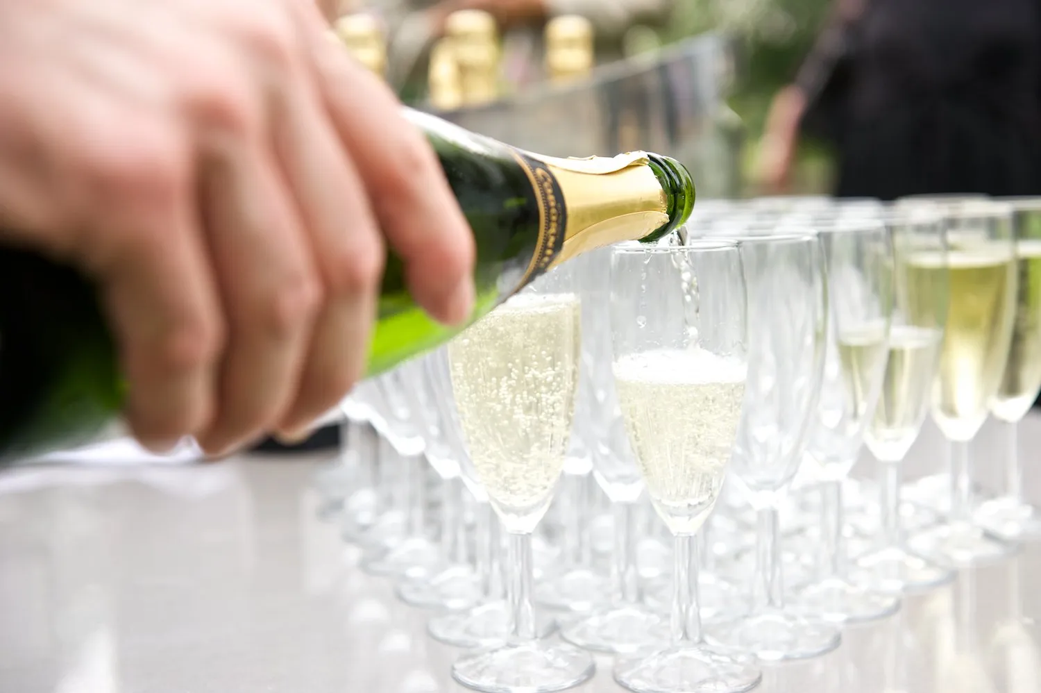 champagne photo drinks canapés